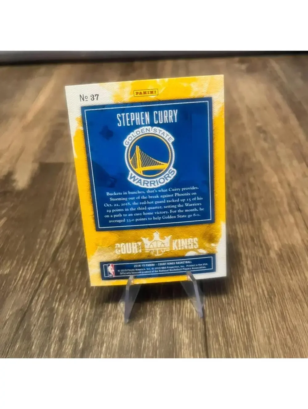 Stephen Curry no.37 Court Kings 2018-2019